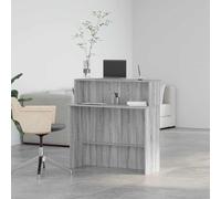 (grey sonoma) vidaXL Reception Desk Concrete Grey 100x50x103.5 cm Engineered Wood