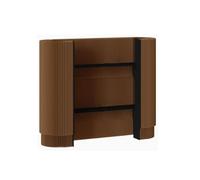 Reception Counter Table - Curved Portable Check Out Stand for Modern Lobbies, Hotels, and Small Spaces