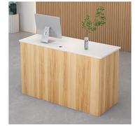 Reception Counter Table for Office, Modern Front Desk with Checkout Station, Retail Reception Desk for Salon & Home Office, Stylish Welcome Desk (A1, L100*H80CM/L39*H31.4IN)