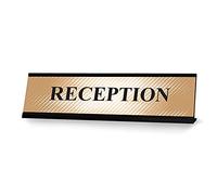 Reception, Designer Series Desk Sign, Novelty Nameplate (2 x 8")