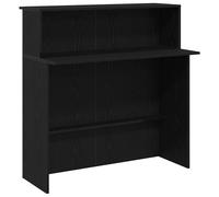 vidaXL Reception Desk Black 100x50x103.5 cm Engineered Wood