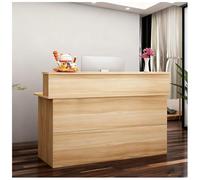 Reception Desk for Offices - Spacious Elevated Work Surface with Cable Management & Lockable Drawers Includes 13cm Wide Top Shelf - Modern Corporate Reception Furniture