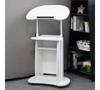 Reception Desk, Modern Front Desk for Small Spaces, Ideal for Company Campuses, Salon Spas, and Lobbies, Black and Willow Finish