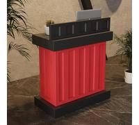 Reception Desk with Checkout Functionality for Small Spaces - Modern Front Office Furniture