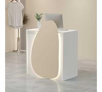 Reception Desk with Drawers - Versatile Cash Register for Beauty Salons & Small Stores Ideal Reception Furniture for Business Offices Stylish & Functional Design