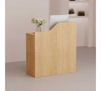 Reception Desk with Keyboard Tray, Lockable Drawers - Ideal for Beauty Salons, Offices, Retail Shops & Small Spaces - Modern Design, Durable & Functional