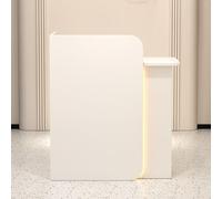 Reception Desk with LED Lights,Retail Counter Reception Counter Table with Drawers,Modern Reception Desk,with Lockable Drawers,Modern Front Desk,for Lobby Beauty Salon Office Hotel.(Color:Color4,Size: