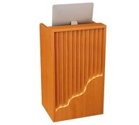 Reception Desk with Lockable Drawer Retail Counter Table for Offices & Churches Cashier Front Desk with Storage Lectern Style Reception Counter 23.6"x15.7"x3"