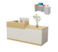 Reception Desk with Lockable Drawers and Storage Space for Training Institutions and Office Buildings 180x60x100cm Modern Design for Professional Workspaces