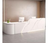 Reception Desk with Storage - 1.2m Front Counter for Beauty Salons, Restaurants, and Office Lobbies - Contemporary Design for Stylish Spaces