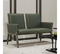 Reception Sofa Chairs Set with Reinforced Backrest and Armrests for Airport, Hospital, Barbershop, Waiting Room