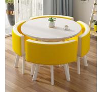 Reception Table and Chairs Set Dining Furniture for Office Meetings Reception Counter for Clubs Library or Cafe Table and Chairs Ensemble Stylish Decor