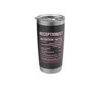 Receptionist Funny Facts Stainless Steel Insulated Tumbler