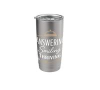 Receptionist Life Humor Admin Support Office Stainless Steel Insulated Tumbler