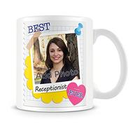 Receptionist Mug with Photo - Best Ever Personalised Photo Mug