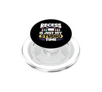 Recess Is Just My Studio Time Funny Art Teacher Class PopSockets PopGrip for MagSafe