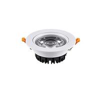 Recessed 10W/15W/20W COB LED Ceiling Spotlight Adjustable Recessed Downlight Modern Fashion European Flush Mounted Clothing Store Porch Aisle Lighting Fixture Restaurant Office Floodlights Integ
