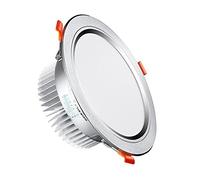 Recessed 3W/5W/7W/9W/12W/18W/24W 86-265V Wide Pressure Aluminum Recessed LED Downlight Home Ceiling Light Interior Lighting Decoration Spotlight Acrylic Metal Panel Light ted