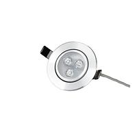 Recessed 3W Round LED Spotlights LED Ceiling Colorful Light Downlights Embedded Commercial Decor Show Ceiling Panel Lamp Household Indoor Decorations Recessed Spot Lamp ted
