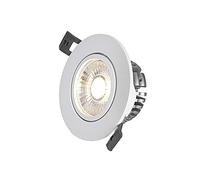 Recessed 3W5W7W10W12W15W20W Modern Simple Aluminum Adjustable Angle LED Downlight COB Interior Decorative Lighting Embedded Ceiling Panel Lamp Commercial Use Round Recessed Spotlight Flood Light