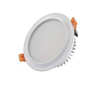 Recessed 7w/9w/12w/15w LED Recessed Ceiling Downlight Lamp Spotlight Ultra Slim Aluminum Round Commercial Flat Panel Downlamp Anti-glare Embedded Fixture for Home Living Room Decoration With Dri