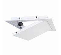Recessed Access Hatch Cover for Walls/Ceilings Durable Galvanized & Aluminum Access Door Panel Indoor/Outdoor Utility Access for Water Shut Off/Duct Systems (White 12"x24" / 30x60cm