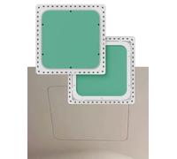 Recessed Access Panel for Wall Plumbing and HVAC Duct, Rounded Corner Hidden Drywall Inspection Hatch, Paintable Maintenance Hatch (300x300mm/11.8x11.8)