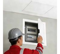 Recessed Aluminum Access Doors, Meter Box, Fuse Cover Square Inspection Door Metal Panel for Drywall Walls & Ceilings, Fire Rated(8x12in/20x30cm)