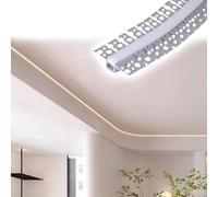 Recessed Arc Linear Light Channels, Strip Light Crown Molding Trim Easy to Install, Heavy Duty Led Channel for Theater/Restaurants/Apartment(1pieces,1m/3.3ft/39.4in)