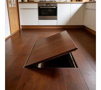 Recessed Basement Hatch Door - Concealed Crawl Space Access Flush Mount for Tile/Wood/Vinyl Floors Suction Cup Opening 20"x24" Entry Door for Easy Access