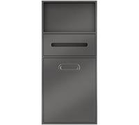 Recessed Bathroom Sto with Toilet Paper Holder & Trash Can, Stainless Steel nizer, Space-Saving Solut for Toiletries, Sk Modern Design