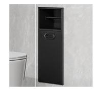Recessed Caddy Shelf - Brushed Stainless Steel Bathroom nizer with Trash Can - Wall-Mounted Storage Solution for Bathroom Wall