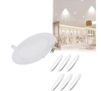 Recessed Ceiling Light 18W 1080LM Canless Wafer Downlight with Junction Box for Workplace and Common Areas, Pack of 5