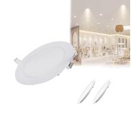 Recessed Ceiling Light 18W 1080LM Canless Wafer Downlight with Junction Box for Workplace and Common Areas, Pack of 5