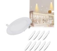 Recessed Ceiling Light 18W 1080LM Canless Wafer Downlight with Junction Box for Workplace and Common Areas, Pack of 5