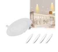 Recessed Ceiling Light 18W 1080LM Canless Wafer Downlight with Junction Box for Workplace and Common Areas, Pack of 5