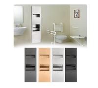 Recessed Convertible Paper Towel Dispenser/Waste Receptacle Combination Unit, Satin Stainless Steel For Hotel Public Bathroom Kitchen, Silver(Gold,33x165x16CM)