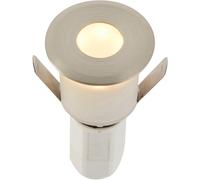 Recessed Decking IP67 Guide Light - 1.2W Warm White LED - Satin Nickel