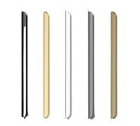 Recessed Door Handles 10pcs Invisible Door Handles Minimalist Wardrobe Drawers Cabinets Furniture Hardware for Closet Door and Large Drawer(Brushed-Gray,Length-80mm)