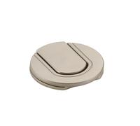 Recessed Door Handles 10pcs Zinc Alloy Hidden Cabinet Handles Drawer Bedroom Door Handles Furniture Hardware for Closet Door and Large Drawer(Nickel Brushed)