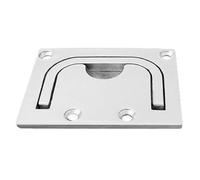 Recessed Door Handles 4pcs Cabin Cover Handle Marine Locker Deck Hatch Cover Flush Pull Lift Knobs Handle Ring Boat Yacht Hardware for Closet Door and Large Drawer