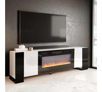 Recessed Electric Fireplace TV Stand with Remote Control