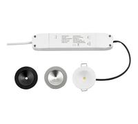 Recessed Emergency Ceiling Guide Light Kit - Daylight White LED - White