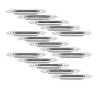 Recessed Finger Pulls Modern Flush Mount Handles 20pcs Stainless Steel with Reliable Strength and Concealed Installation for Cabinets and Wardrobe Drawers Suitable for Carpentry