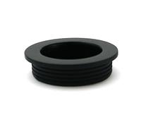 Recessed Flush Sliding Door Handle Pull Circle 40 x 35 x 10mm Black