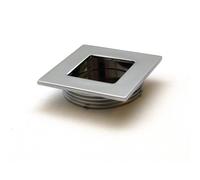 Recessed Flush Sliding Door Handle Pull Square 40 x 35 x 10mm Chrome