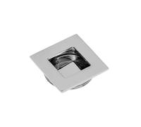 Recessed Flush Sliding Door Handle Pull Square 40 x 35 x 10mm Chrome