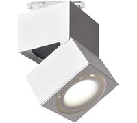 Recessed Foldable Commercial Clothing Store Ceiling Light Surface Mounted Flat COB Spotlight Track Lighting 12W(White,White Light)