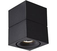 Recessed Foldable Commercial Clothing Store Ceiling Light Surface Mounted Flat COB Spotlight Track Lighting 12W(Black,White Light)