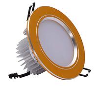 Recessed Gold Aluminium Die-Casting Round Embedded Integrated Clothing Store Hole Light Classic Creative Art Recessed Downlight Spotlight Anti-glare LED Panel Ceiling Lights Indoor Commercial Fl